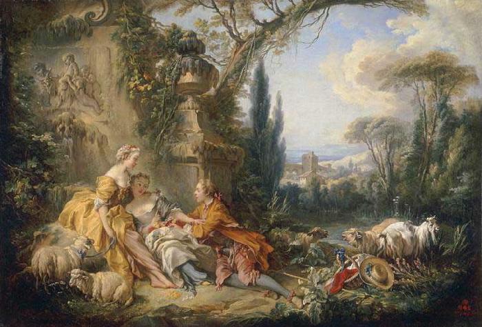 Francois Boucher Charms of Country Life Germany oil painting art